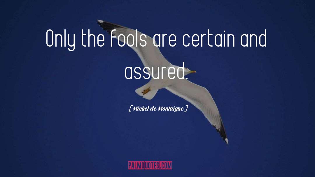 Fools And Foolishness quotes by Michel De Montaigne