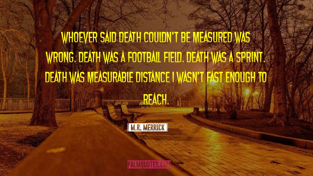 Football Field quotes by M.R. Merrick