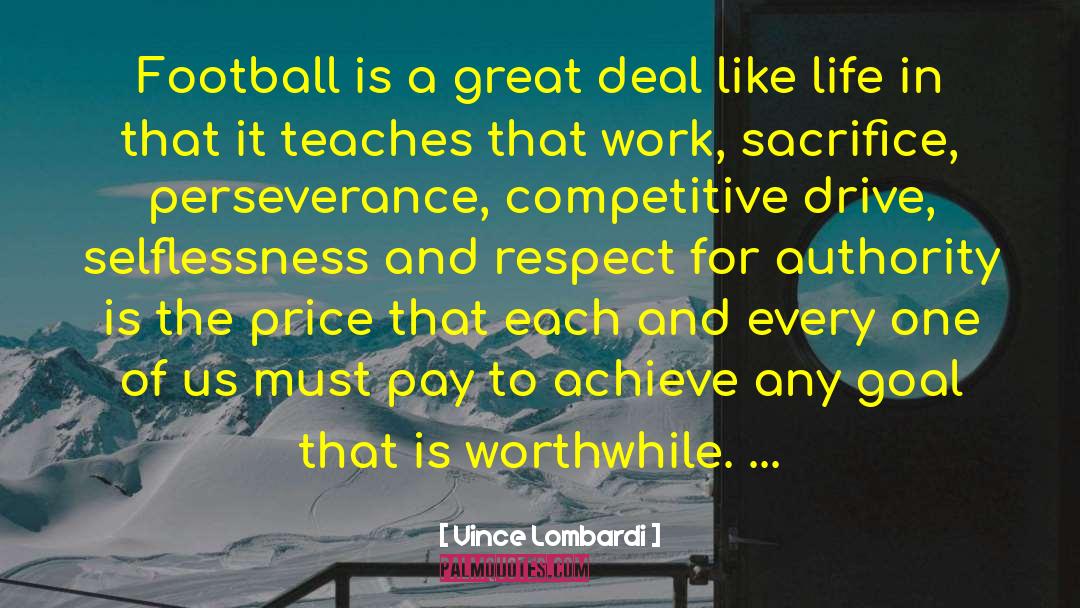 Football Field quotes by Vince Lombardi