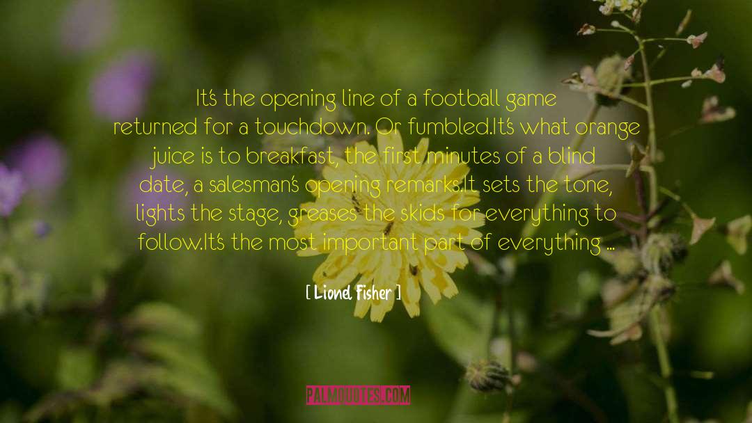 Football Game quotes by Lionel Fisher