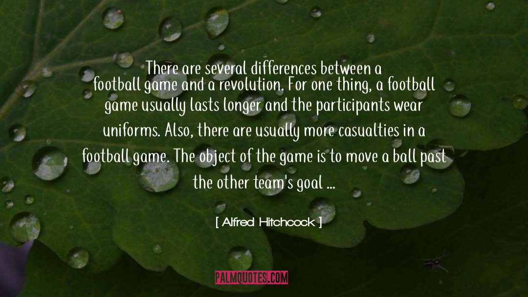 Football Game quotes by Alfred Hitchcock