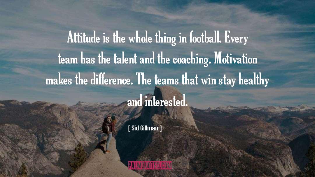 Football Motivation quotes by Sid Gillman