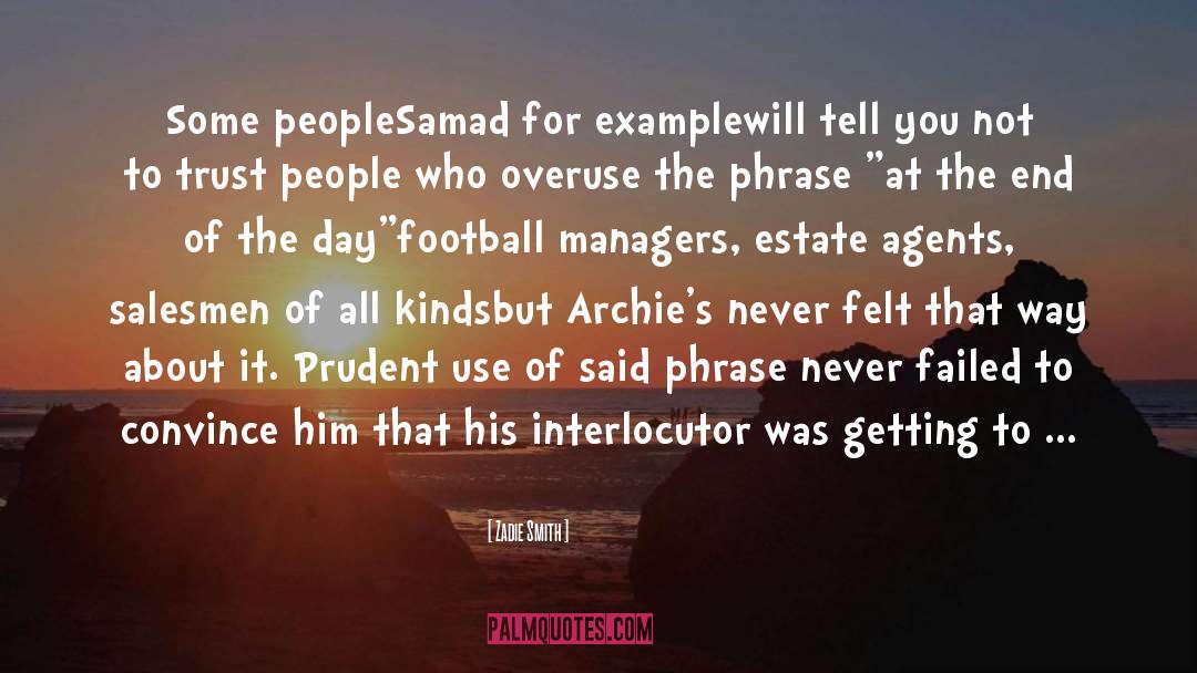 Football quotes by Zadie Smith