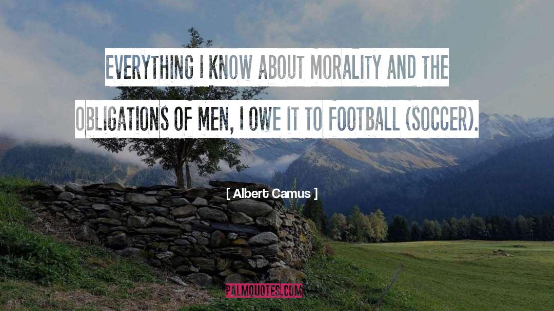 Football Soccer Motivational quotes by Albert Camus