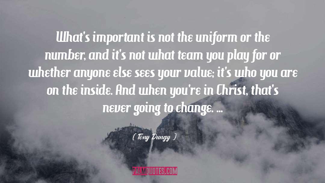 Football Team quotes by Tony Dungy