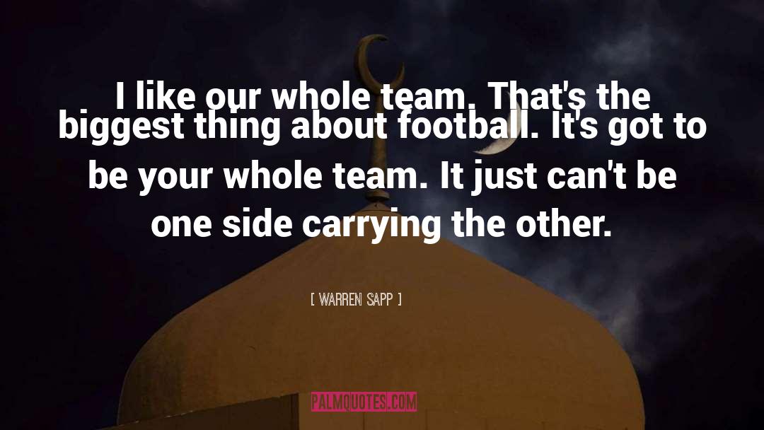Football Team quotes by Warren Sapp