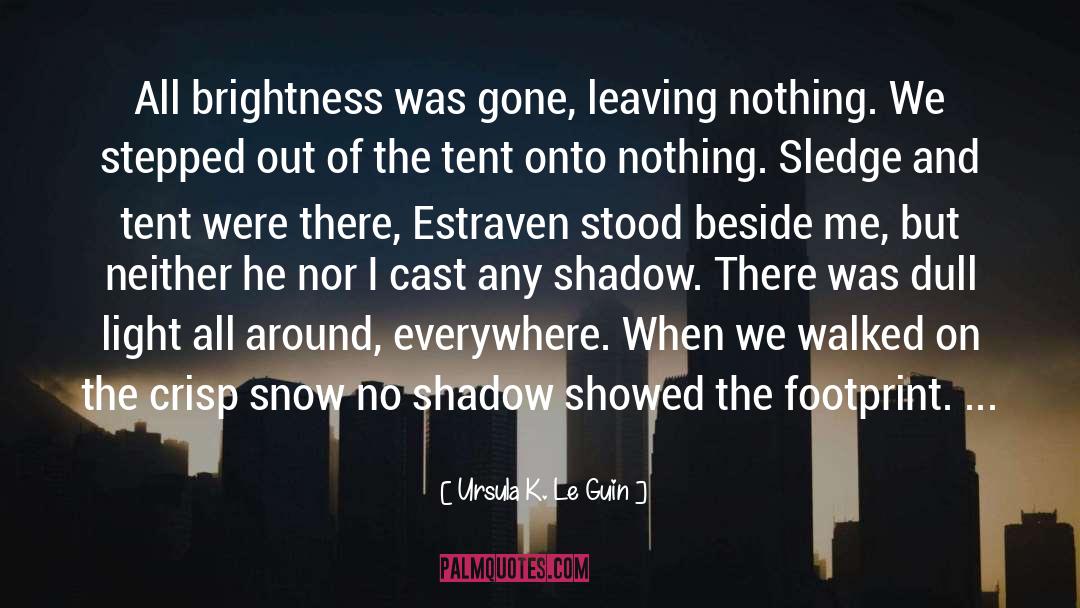 Footprint quotes by Ursula K. Le Guin