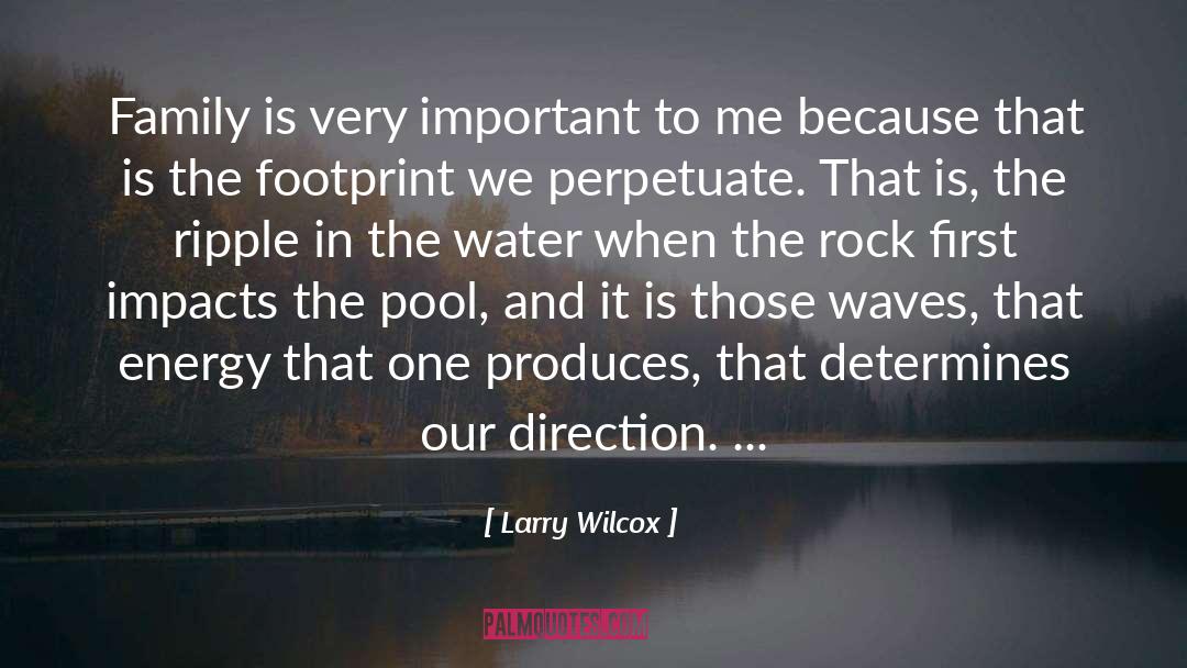 Footprint quotes by Larry Wilcox