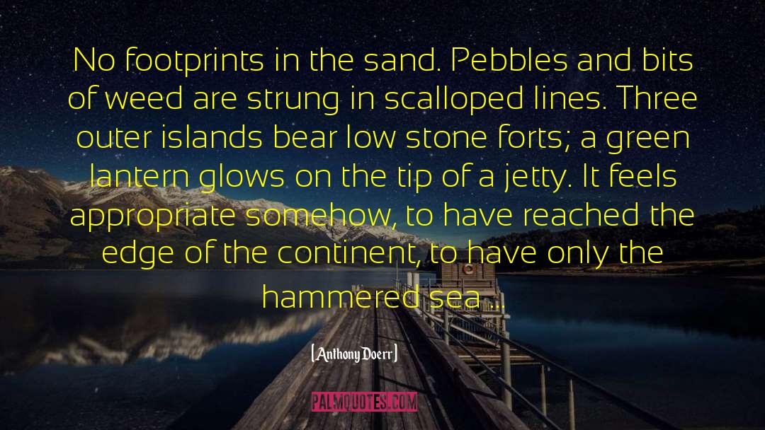 Footprints In The Sand quotes by Anthony Doerr