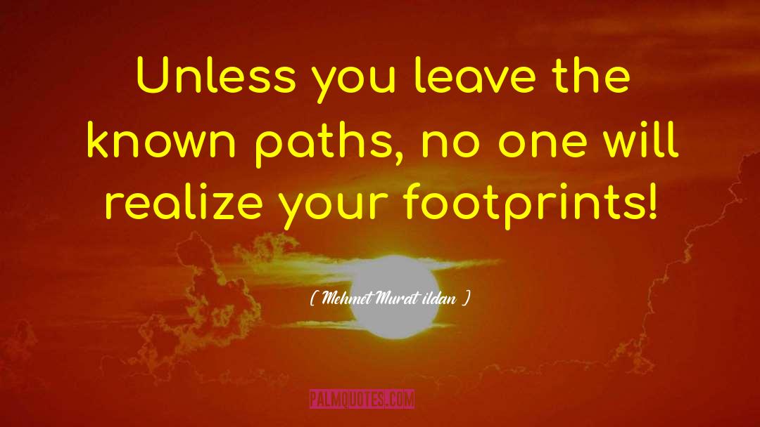 Footprints quotes by Mehmet Murat Ildan
