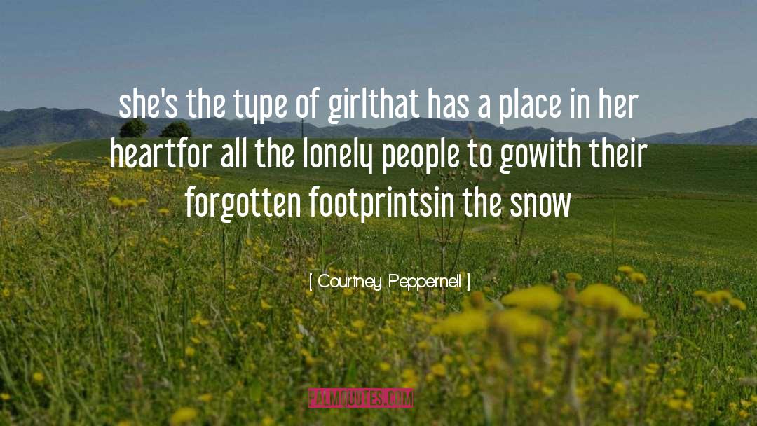 Footprints quotes by Courtney Peppernell
