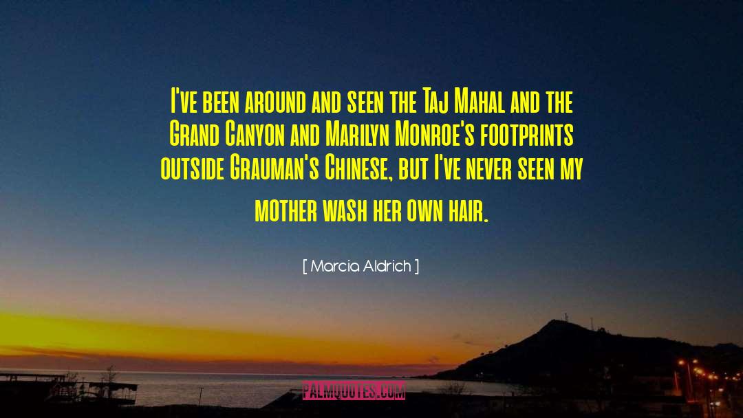 Footprints quotes by Marcia Aldrich