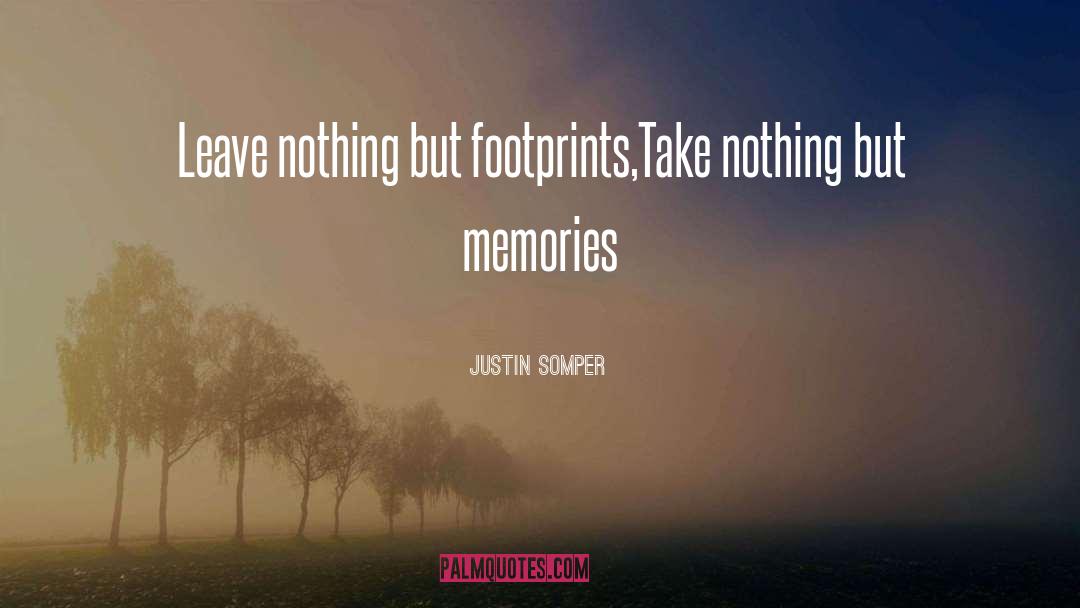 Footprints quotes by Justin Somper