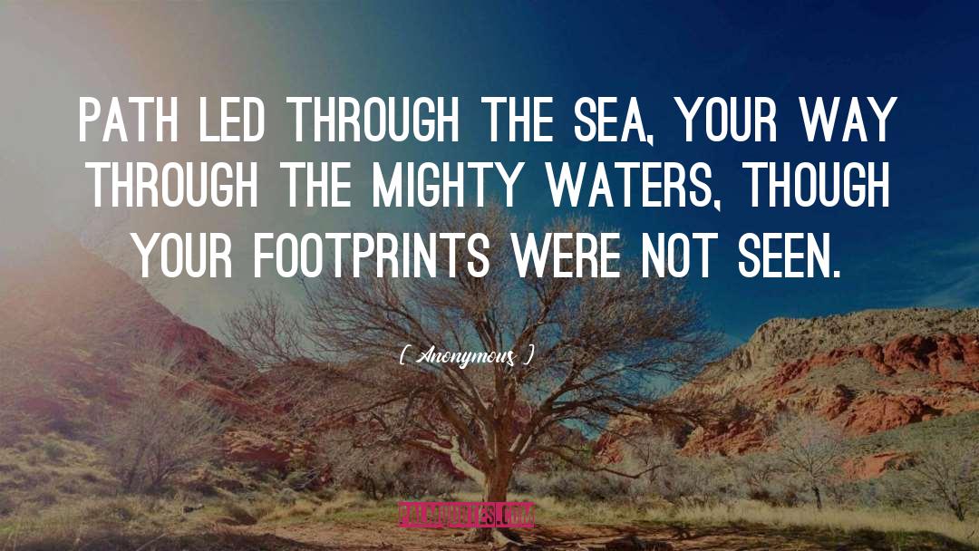 Footprints quotes by Anonymous