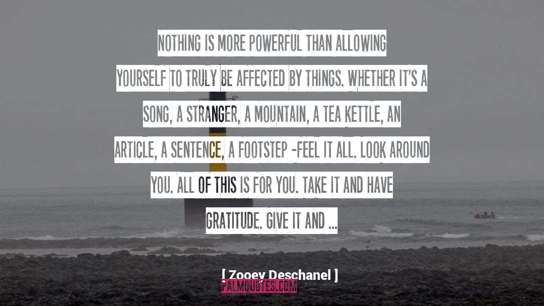 Footstep quotes by Zooey Deschanel