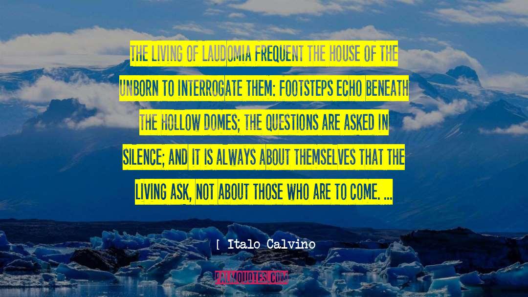 Footsteps quotes by Italo Calvino