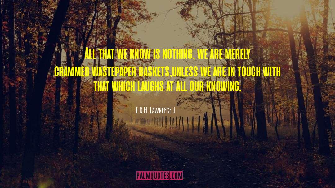 For Laughs quotes by D.H. Lawrence