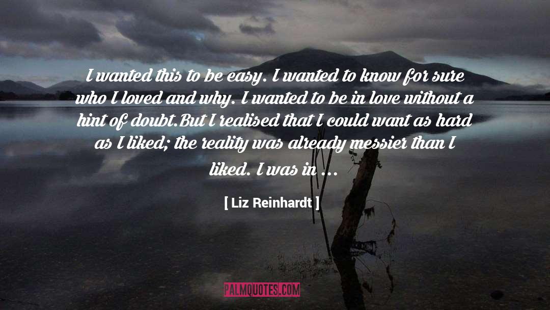 For Sure quotes by Liz Reinhardt