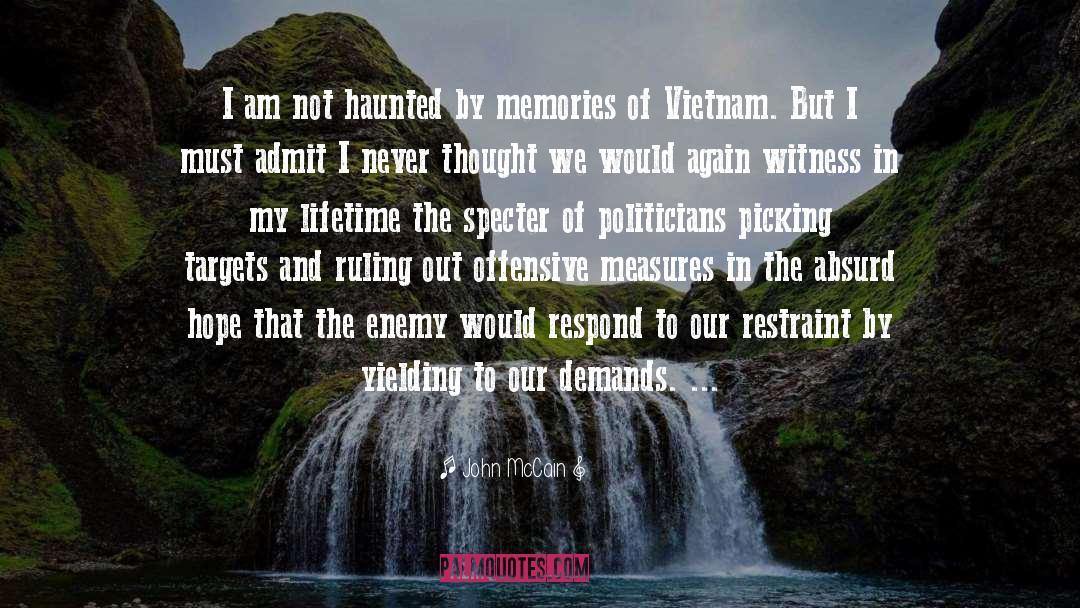 For Vietnam quotes by John McCain