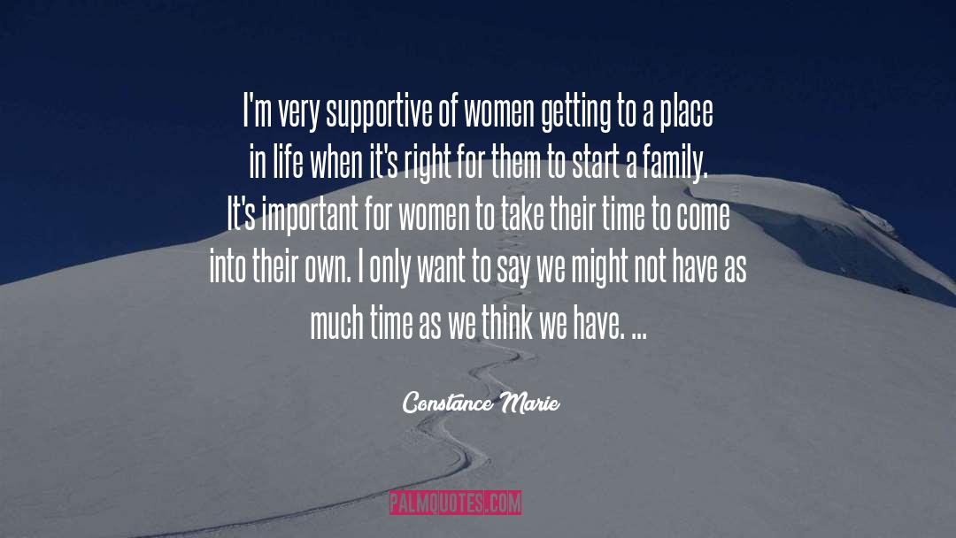 For Women quotes by Constance Marie