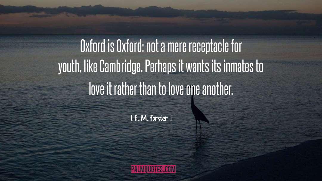 For Youth quotes by E. M. Forster