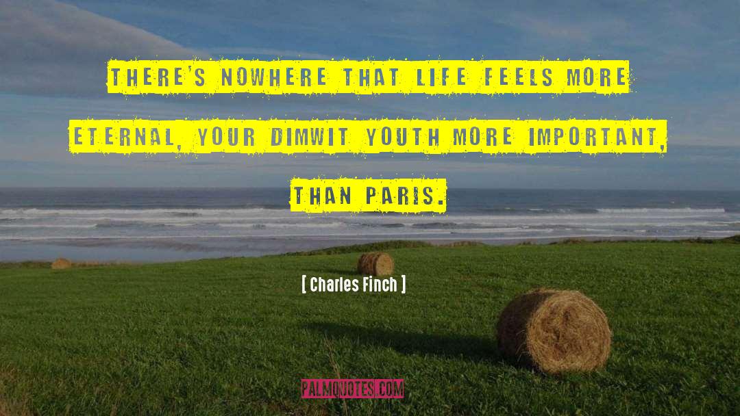 For Youth quotes by Charles Finch