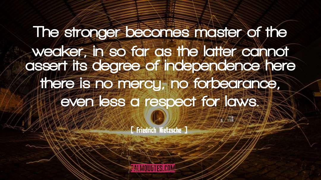 Forbearance quotes by Friedrich Nietzsche