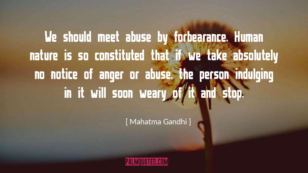 Forbearance quotes by Mahatma Gandhi