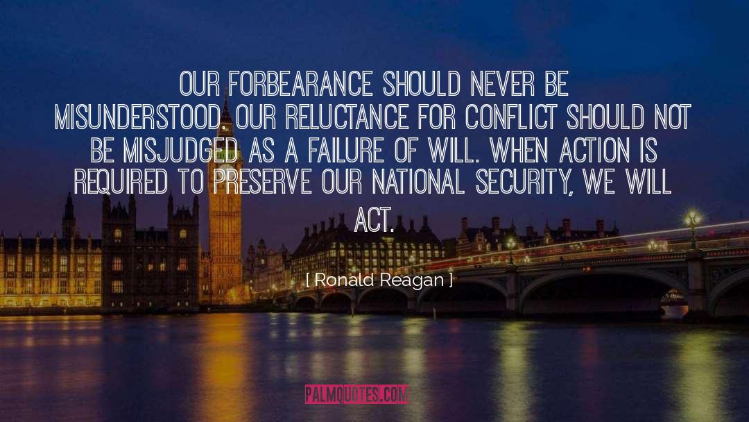 Forbearance quotes by Ronald Reagan