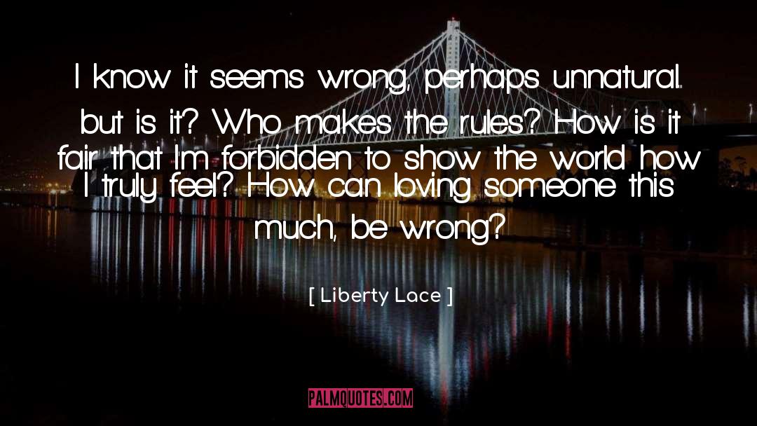 Forbidden quotes by Liberty Lace