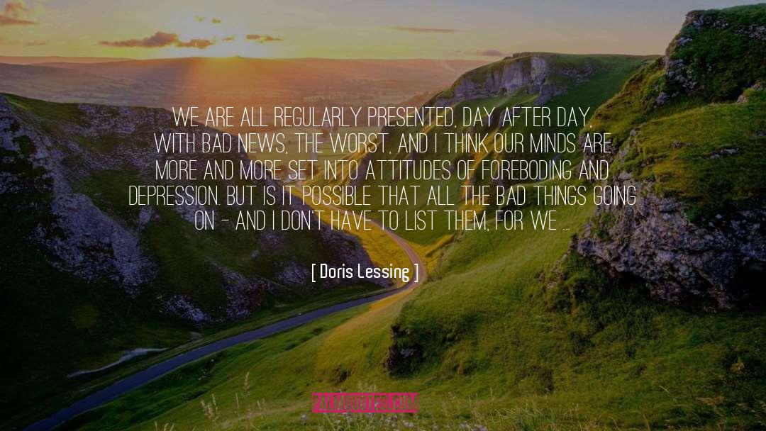 Foreboding quotes by Doris Lessing