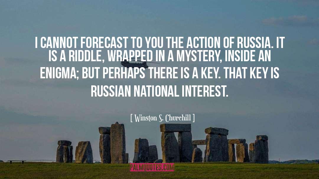 Forecast quotes by Winston S. Churchill