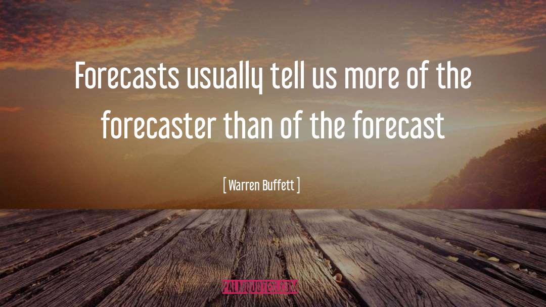 Forecast quotes by Warren Buffett