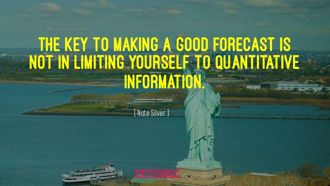 Forecasts quotes by Nate Silver