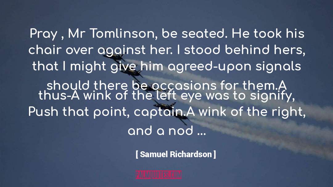 Forefinger quotes by Samuel Richardson