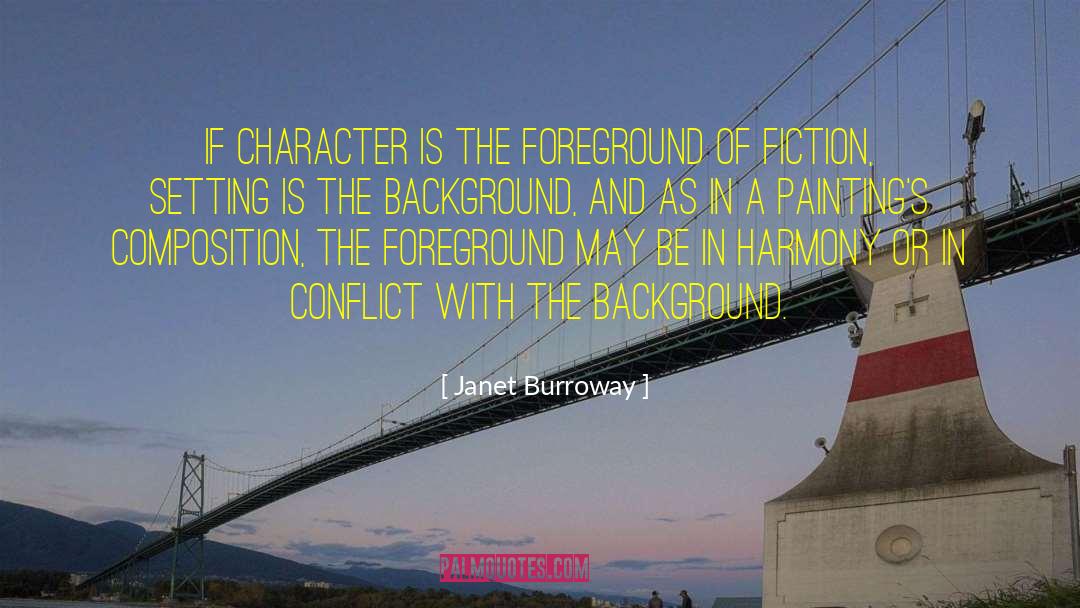 Foreground quotes by Janet Burroway
