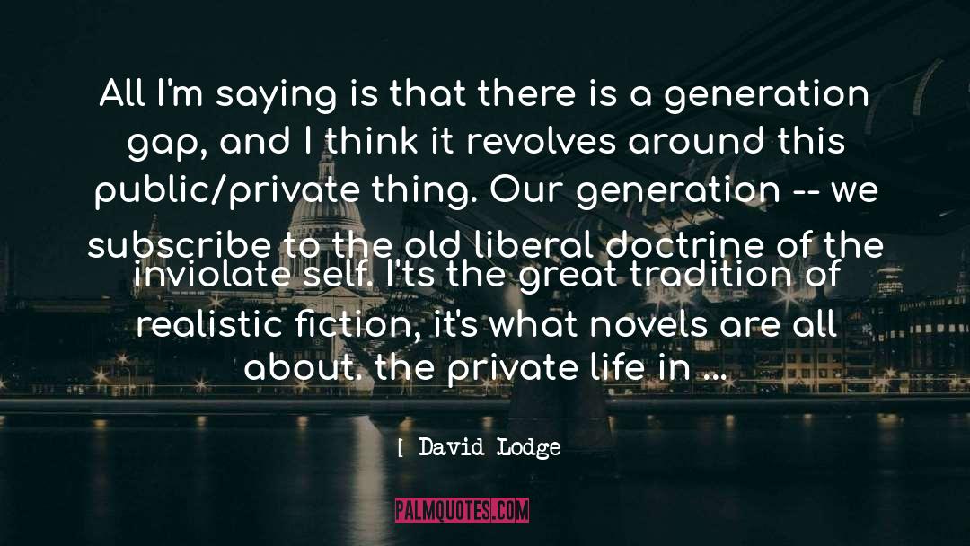 Foreground quotes by David Lodge