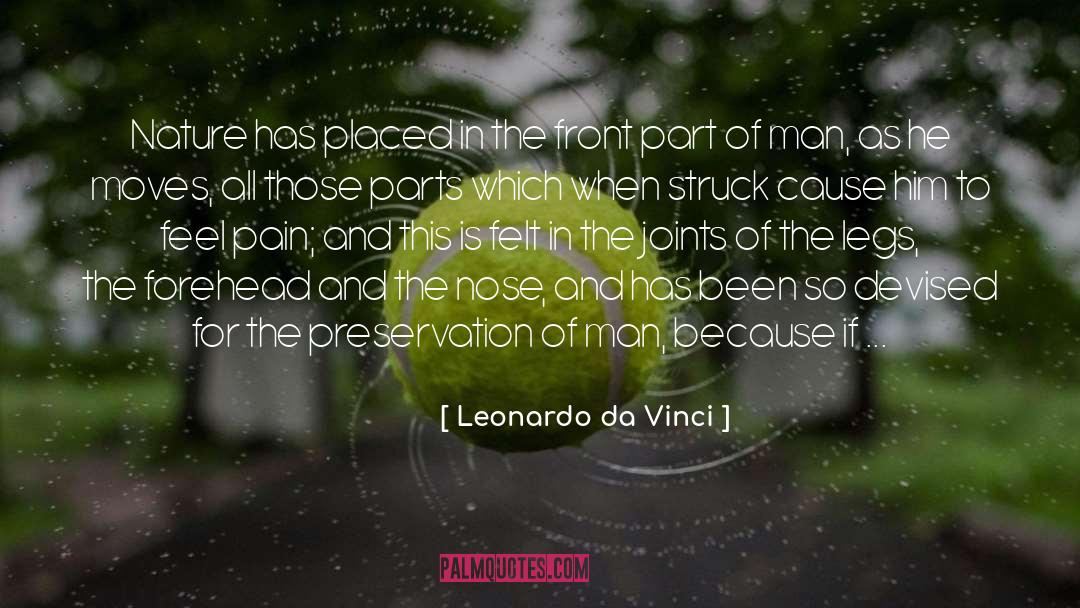 Foreheads quotes by Leonardo Da Vinci