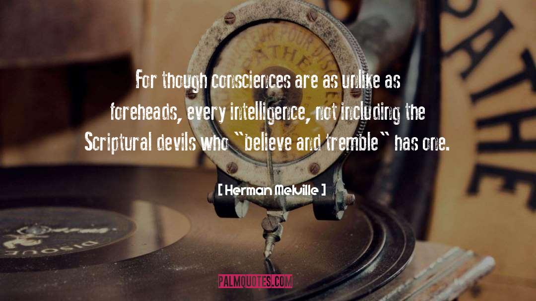 Foreheads quotes by Herman Melville
