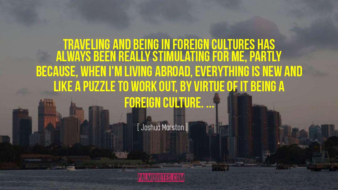 Foreign Culture quotes by Joshua Marston