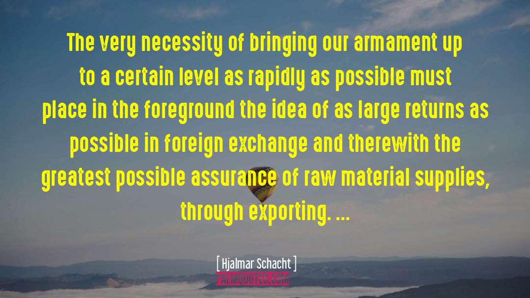 Foreign Exchange quotes by Hjalmar Schacht