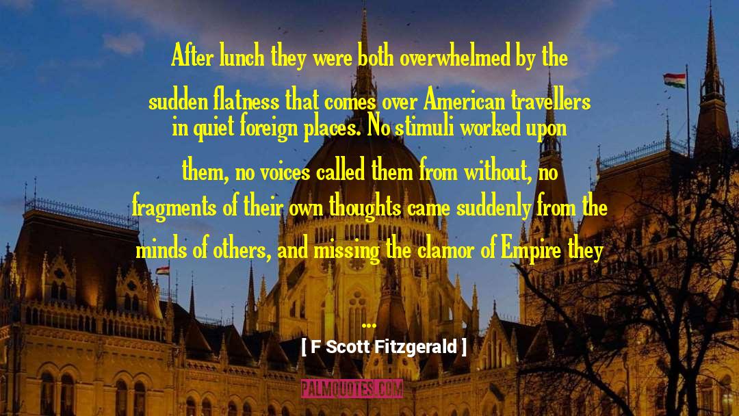 Foreign Places quotes by F Scott Fitzgerald