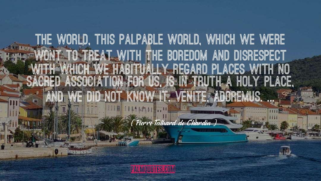 Foreign Places quotes by Pierre Teilhard De Chardin