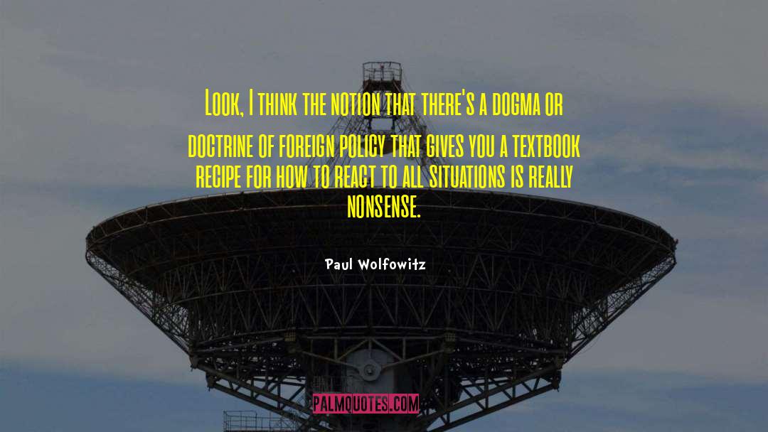 Foreign Service quotes by Paul Wolfowitz