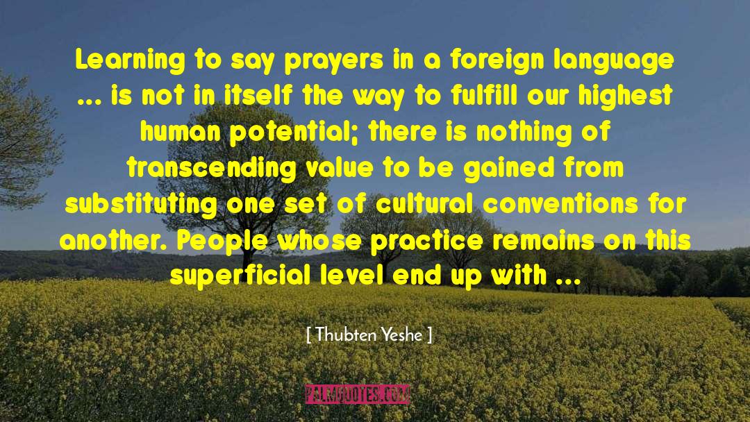 Foreign Travel quotes by Thubten Yeshe