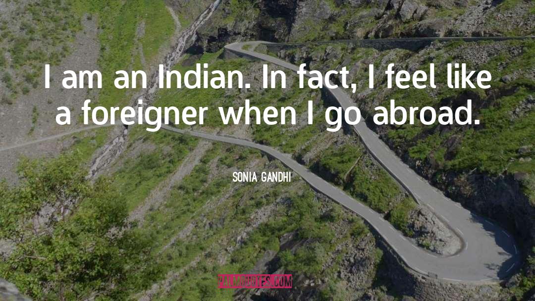 Foreigner quotes by Sonia Gandhi