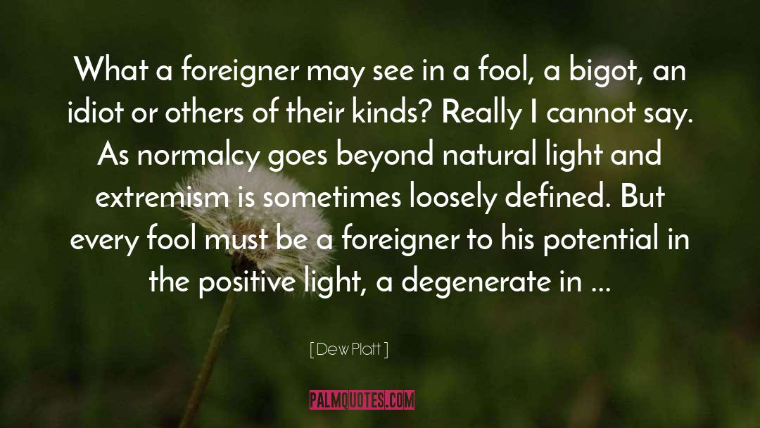 Foreigner quotes by Dew Platt