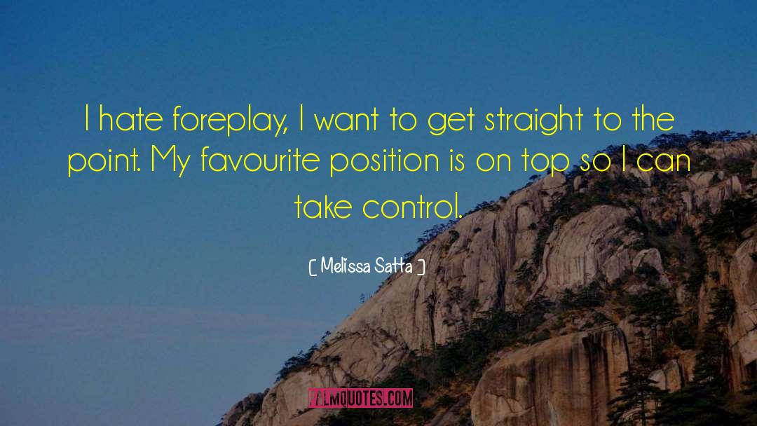 Foreplay quotes by Melissa Satta