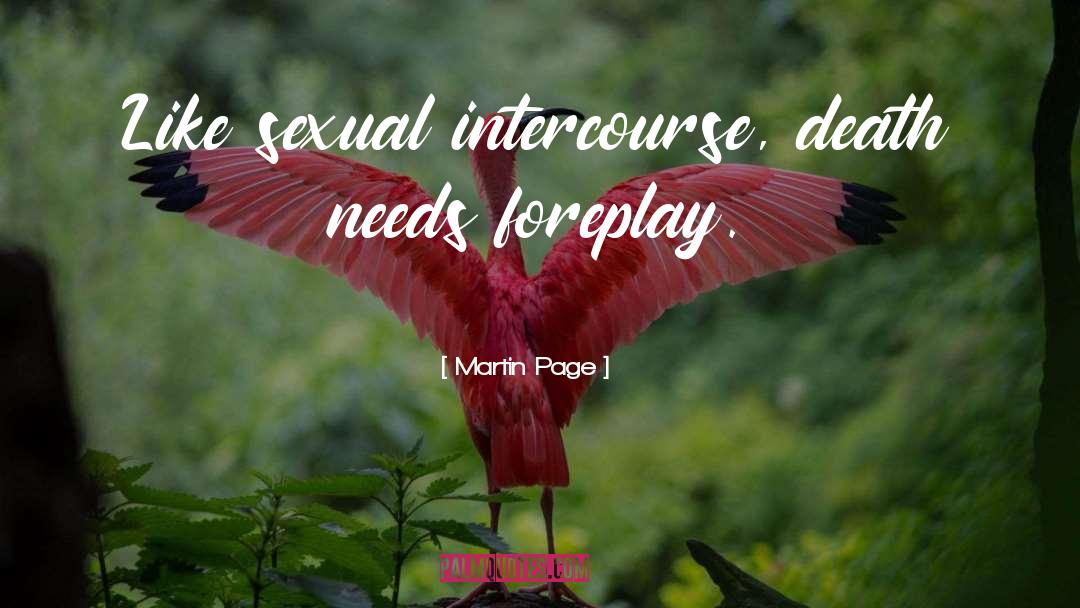 Foreplay quotes by Martin Page