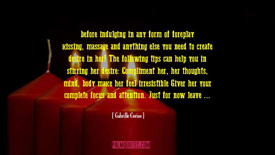 Foreplay quotes by Gabrille Cerise